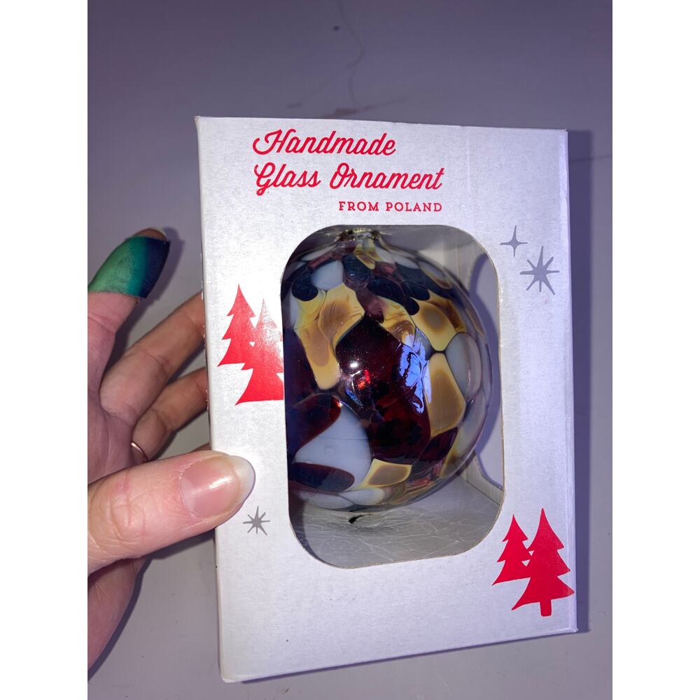 Poland Handmade Glass Christmas Ornament